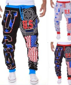 Men's Fashion Lace-Up Sports Jogger Pants