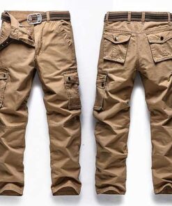 Big Size 30-48 Multi Pocket Cargo Pants Fashion Mens Outdoor Army Casual Cotton Trousers