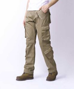 Mens Loose Thick Warm Cargo Pants
