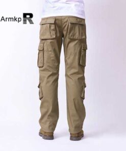 Alternative view of Mens Loose Thick Warm Cargo Pants