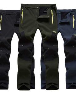 Autumn Winter Outdoor Sports Climbing Trousers Waterproof  Warm Thick Lovers Assault  Pants