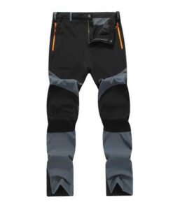 Outdoor Dry Thin Elastic Pants Mens Windproof Breathable Wicking Hiking Climbing Trousers