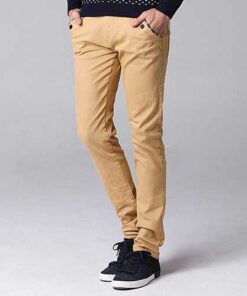 Big Size 30-44 Fashion Korean Casual Straight Slim Pants Men's  Solid Color Trousers