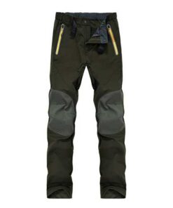 Alternative view of Outdoor Soft Shell Pants Male Waterproof Windproof Elastic Sports Hiking Climbing Trousers