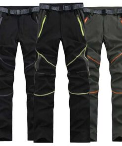 Mens Spring Outdooors Quick Drying Stitching SporT-pants Waterproof Breathable Climbing Trousers