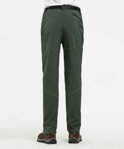 Alternative view of Outdoor Water-repellent Soft Shell Pants Men's Warm Fleece Lining Sport Climbing Pants