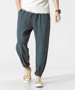 Men's Summer Loose Cotton Linen Pants