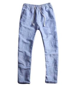 Chinese Style Breathable Cotton Linen Loose Pants
