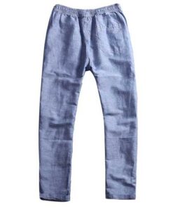 Alternative view of Chinese Style Breathable Cotton Linen Loose Pants