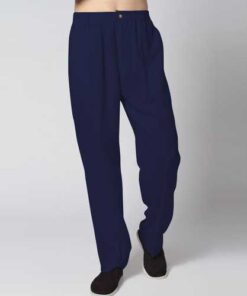 INCERUN Men's Cotton Linen Loose Straight Trousers