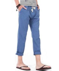 Summer Breathable Linen Cotton Pants