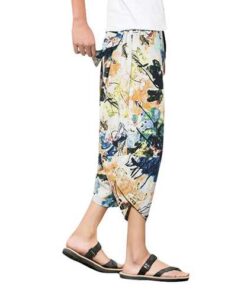 Alternative view of Mens Loose Casual Haren Calf-Length Pants