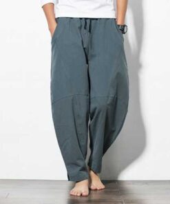 Casual Baggy Breathable Cotton Harem Pants