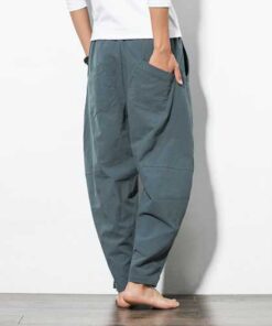 Alternative view of Casual Baggy Breathable Cotton Harem Pants
