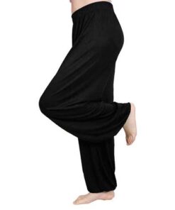 Mens Modal High Elastic Solid Color Loose Thin Yoga Pants