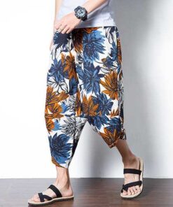 Alternative view of Men's Ethnic Style Printed Baggy Harem Pants