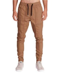 Alternative view of Men Fashion Loose Cotton Mid Rise Harem Outdoor Pants