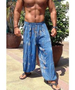 INCERUN Men's Boho Hippie Baggy Loose Harem Pants