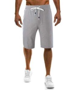 Men's Summer Fashion Solid Color Knee Length Shorts