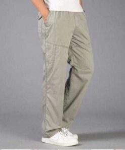 Men's Large Size Loose Washed Sports Trousers