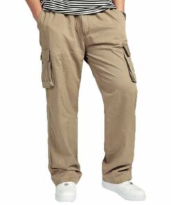 Large Size Big Pocket Loose Washed Cargo Pants