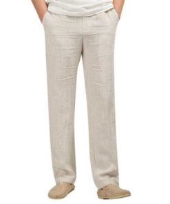 Chinese Style Men's Linen Cotton Casual Pants