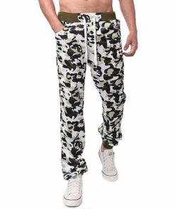 Alternative view of Men's Cotton Polyester Loose Fit Sports Casual Pants