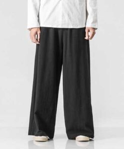 Alternative view of Men's Cotton Outdoor Loose Comfortable Wide Leg Pants