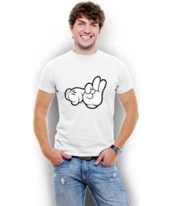 Mens Cartoon Hands Sex T-shirt