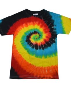 Twist Tie Dye Eclipse Men T-Shirt Soft Cotton Short Sleeve