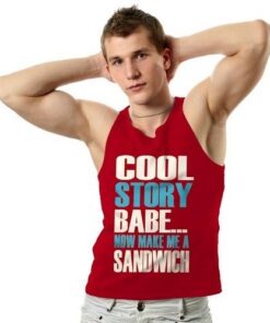 Mens Cool Story Babe Tank Top