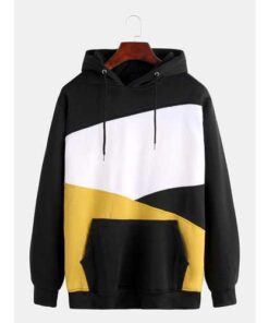 Mens Brief Hit Color Hoodies