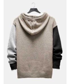 Alternative view of Mens Hit Color Hoodie Sweater