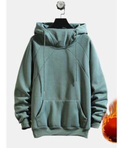 Casual Thicken High Collar Hoodies