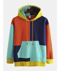 Streetwear Colorblock Panel Hoodies