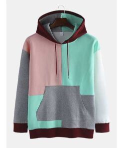 Alternative view of Streetwear Colorblock Panel Hoodies