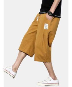 95% Cotton Linen Ethnic Shorts