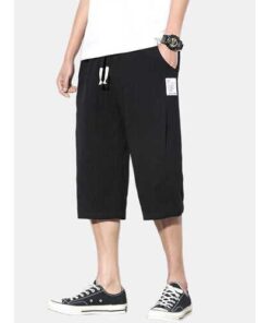 Alternative view of 95% Cotton Linen Ethnic Shorts