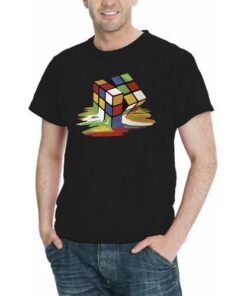 Melting Cube Graphic Men T-Shirt Assorted Colors Sizes S-5XL (on selected colors)