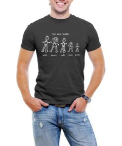 The Ass Family Men T-Shirt Soft Cotton Short Sleeve Tee