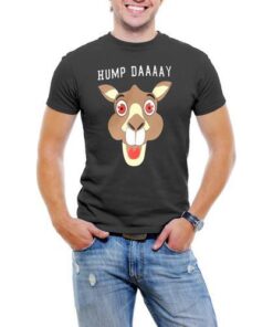 Hump Day! Camel Face Men T-Shirt Soft Cotton Short Sleeve Tee