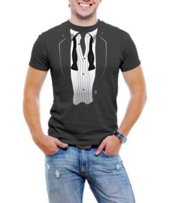 After Party Tuxedo Men T-Shirt Soft Cotton Short Sleeve Tee