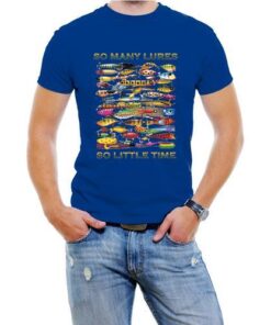 So Many Lures...So Little Time Men Fishing T-Shirt