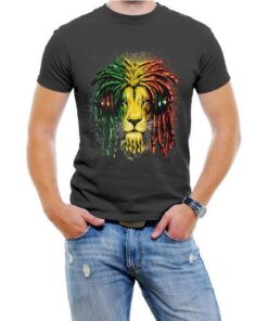 Jamica Lion Men T-Shirt Assorted Colors Sizes S-3XL